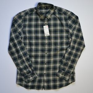 Uniqlo Flannel Checked Long Sleeved Shirt NWT